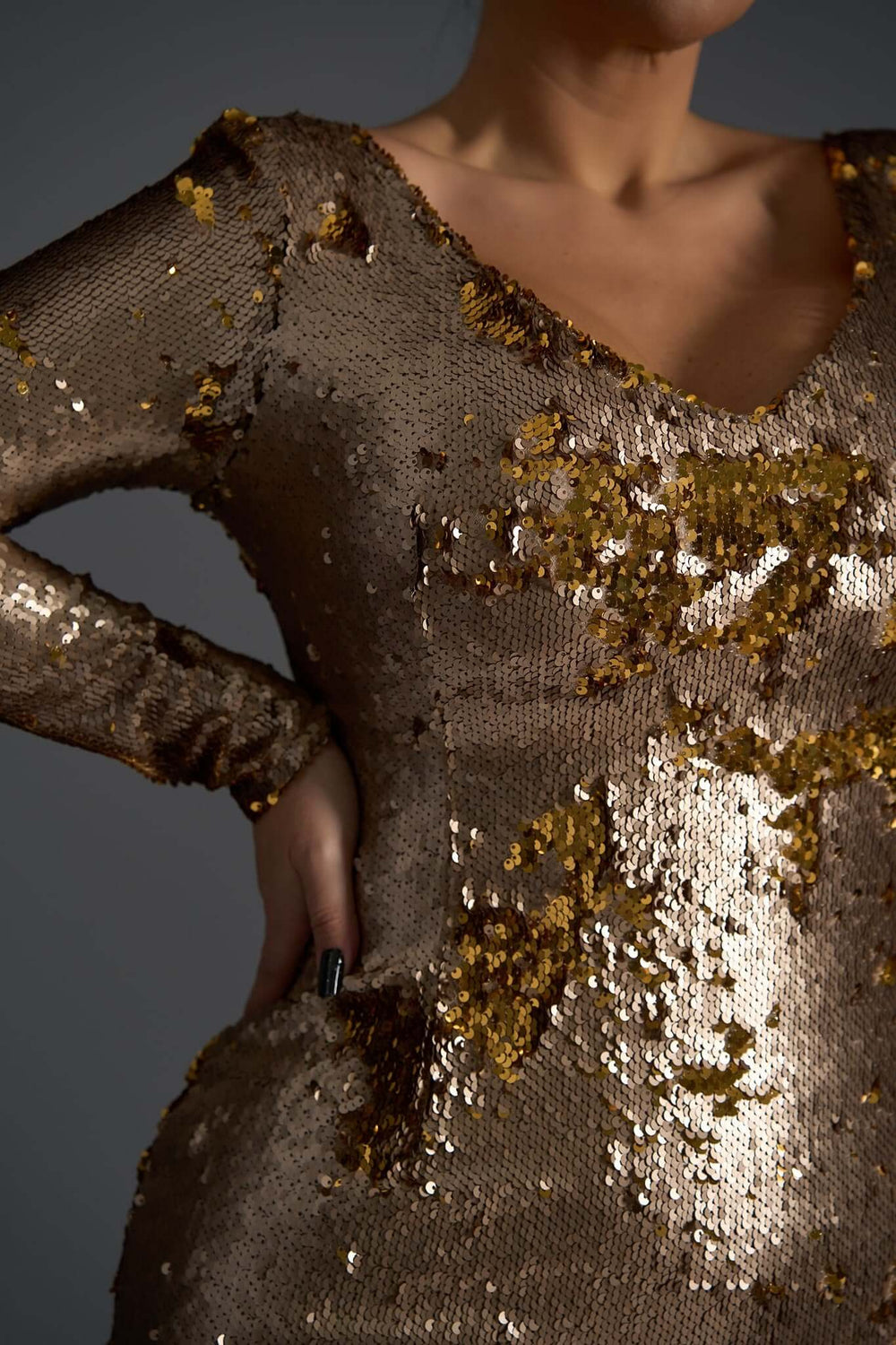 Eclipse Desire - Rochie midi elegantă cu paiete reversibile Sia House Sia House pentru femei elegante