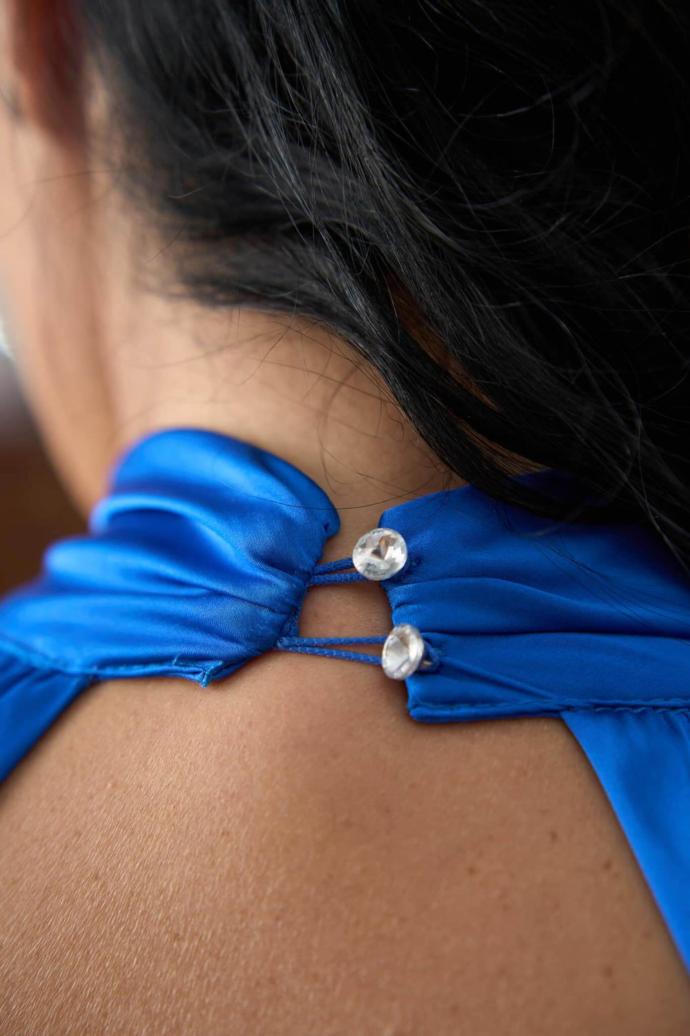 Rochie Alia - Eleganță Satinată Albastru Electric Sia House Sia House pentru femei elegante