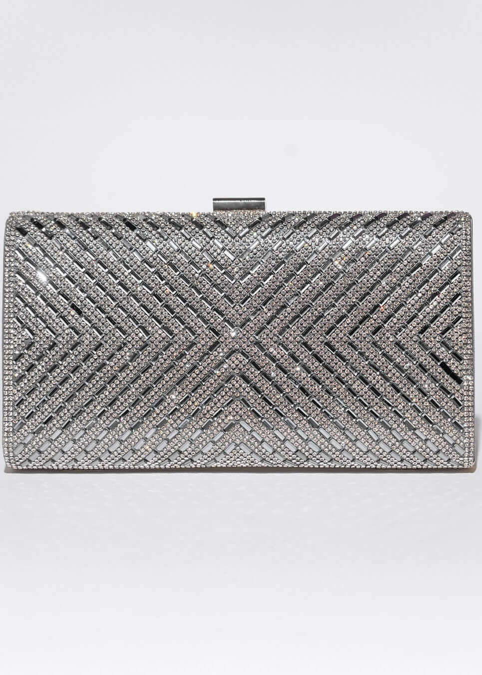 Clutch Silver Shine Sia House pentru femei elegante