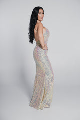 Bling Siren - Rochie sirenă cu paiete multicolore Sia House