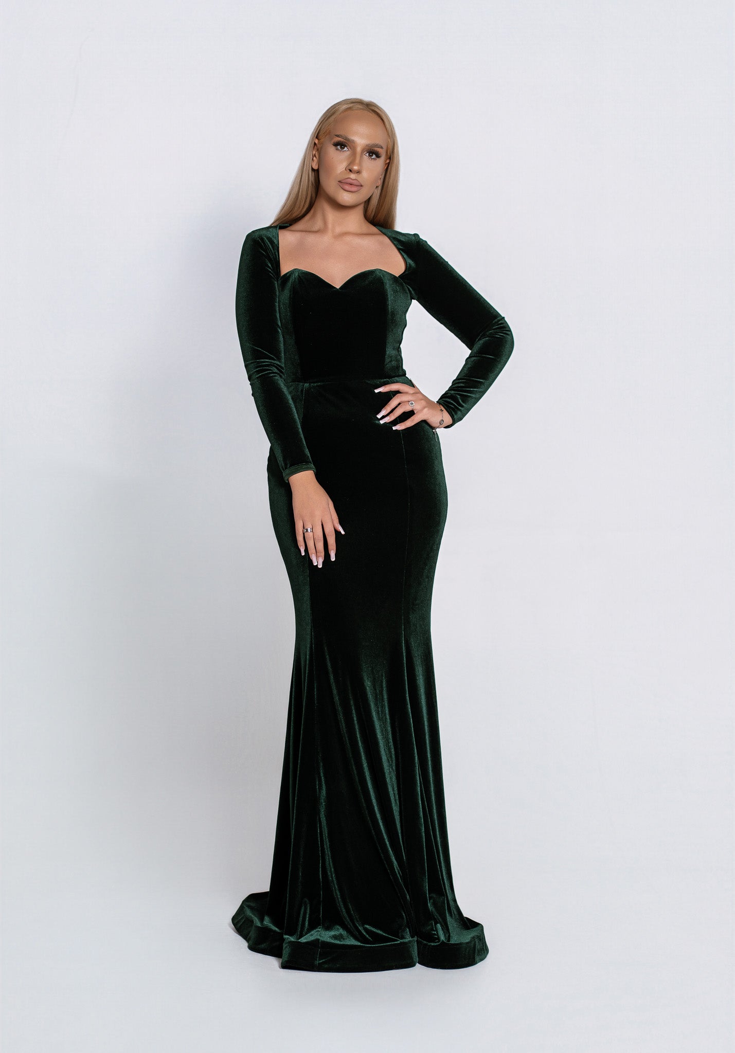 Rochie Lungă Velvet Noir din Catifea - Sia House