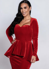 SIA Velvet Sinner – Midi Sculpted Velvet